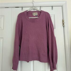 2X Plus Anthropologie Saturday Sunday Brenna Pink Sweater and Short Set